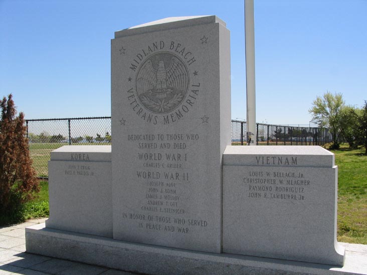 Midland Beach Veterans Memorial, Midland Beach, FDR Boardwalk and Beach, Staten Island