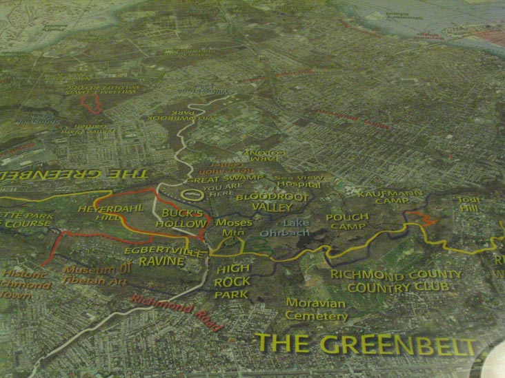 Map, Greenbelt Nature Center, Staten Island Greenbelt, Staten Island
