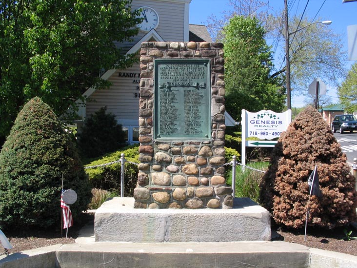 New Dorp WWI Memorial, Richmond Road and New Dorp Lane, New Dorp, Staten Island