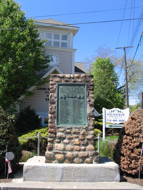 New Dorp WWI Memorial, Richmond Road and New Dorp Lane, New Dorp, Staten Island