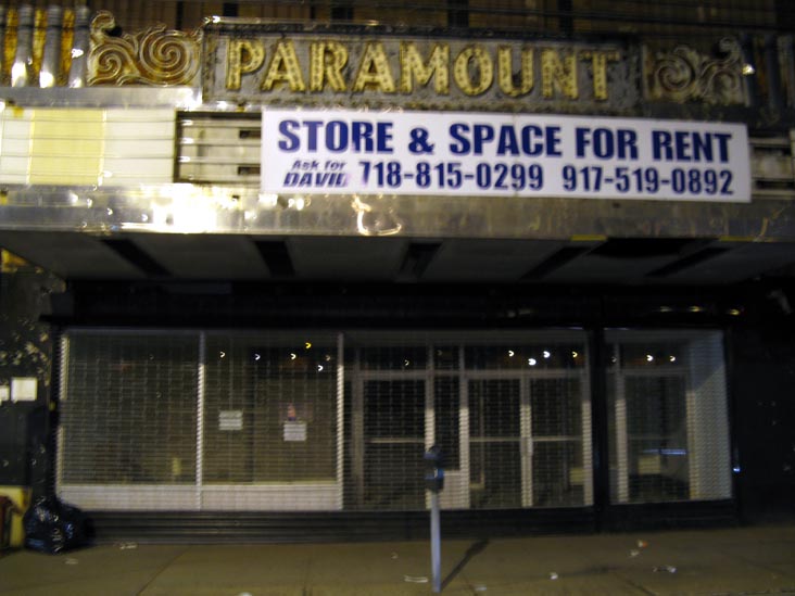 Paramount Theatre, 560 Bay Street, Stapleton, Staten Island, June 8, 2008, 12:32 a.m.