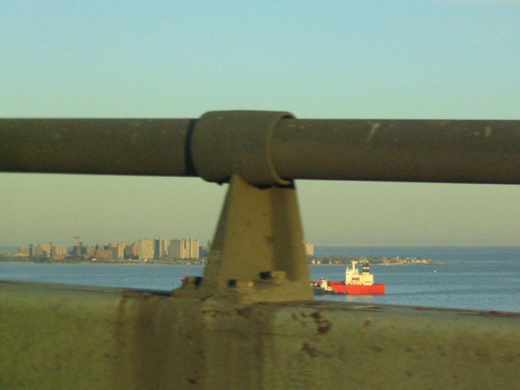 View of Coney Island from the Verrazano-Narrows Bridge