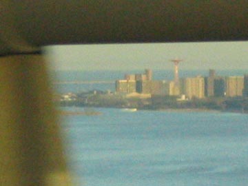View of Coney Island from the Verrazano-Narrows Bridge