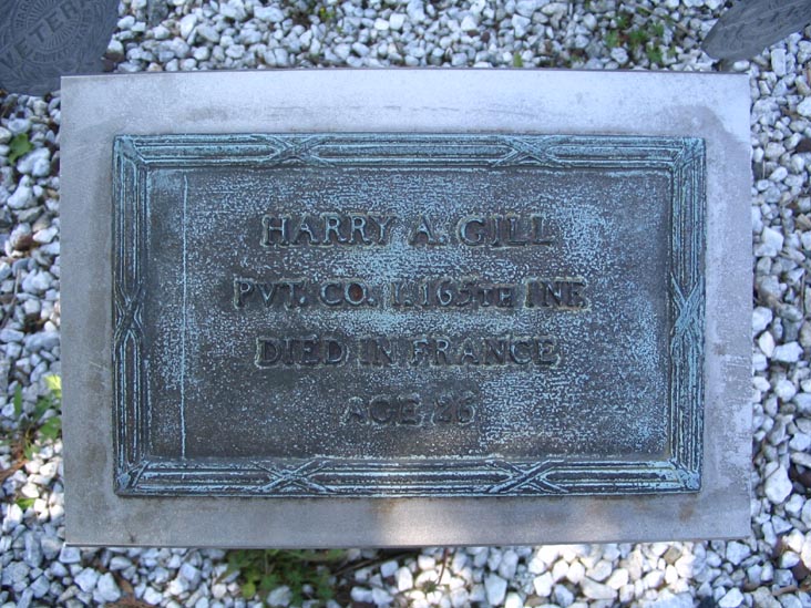 Harry A. Gill Plaque, Joseph Manna Park, Staten Island