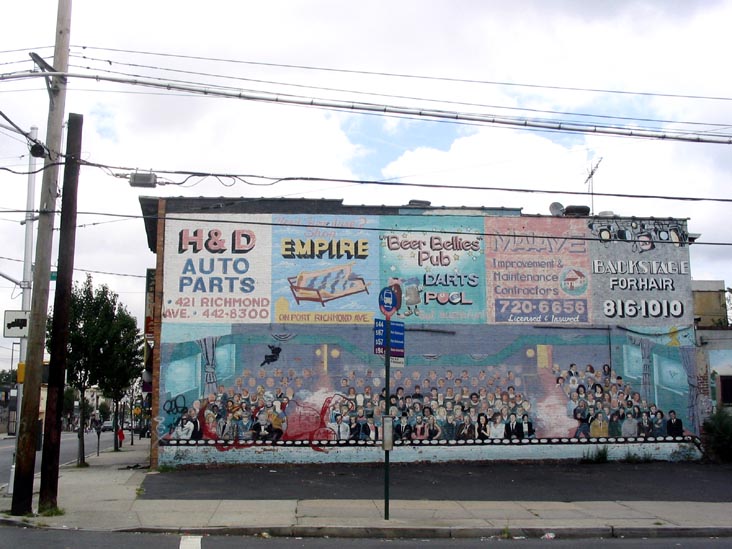 Mural, Post Avenue and Port Richmond Avenue, NE Corner, Port Richmond, Staten Island