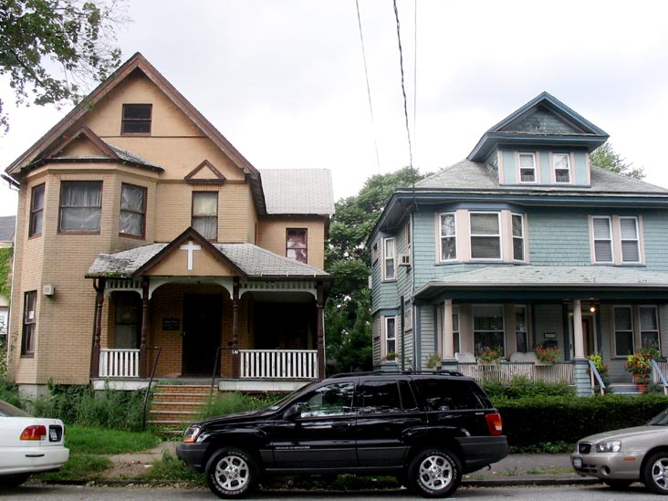Houses Along Park Avenue Across From Veterans Park, Port Richmond, Staten Island