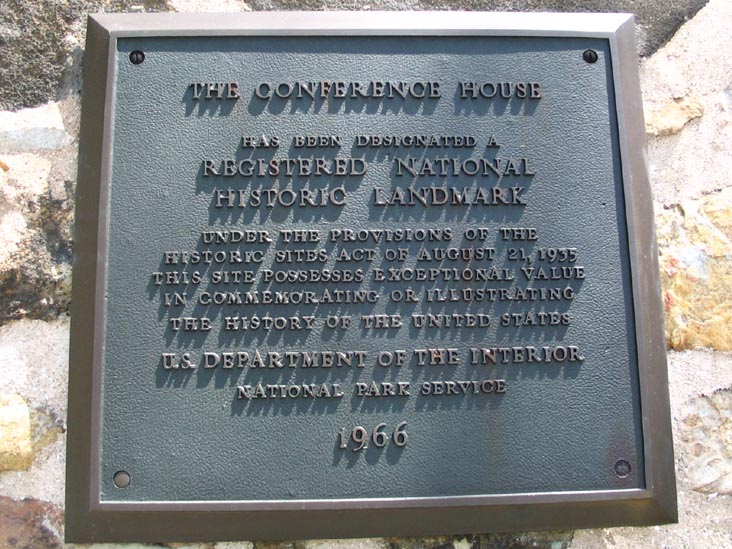 National Historic Register Plaque, Conference House, Conference House Park, Staten Island