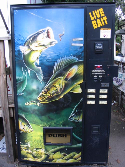 Live Bait Vending Machine, L'il Joe's/Big Al's Bait and Tackle, Amboy Road, Tottenville, Staten Island