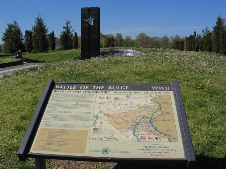 Battle of the Bulge Monument, Wolfe's Pond Park, Staten Island