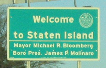 Welcome to Staten Island Sign, Staten Island Expressway
