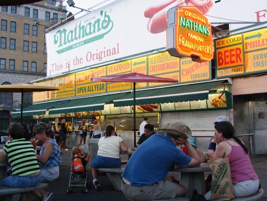 Nathan's Famous Hot Dogs, 1310 Surf Avenue, Coney Island, Brooklyn