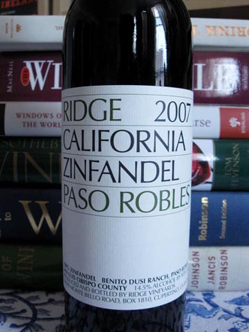2007 Ridge Paso Robles Zinfandel