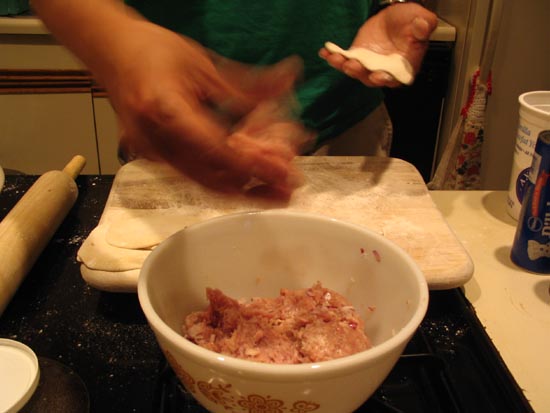 Pork Dumplings: Filling The Dough