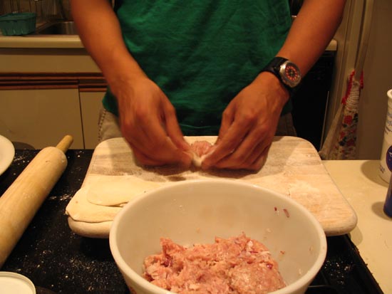 Pork Dumplings: Filling The Dough