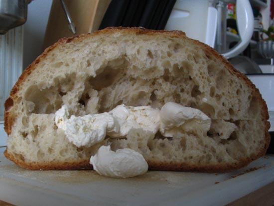 Sloppy Giuseppe Bread and Mozzarella