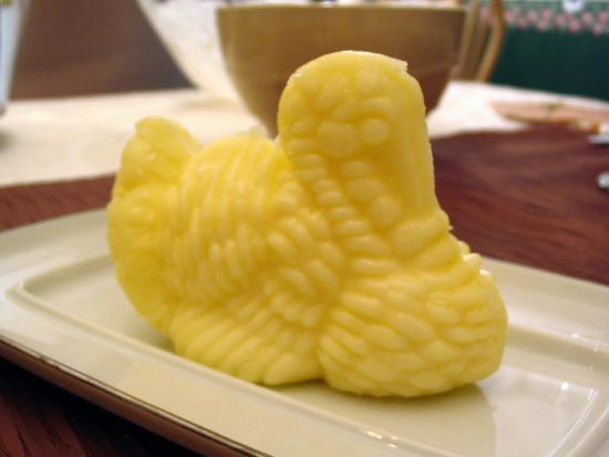 Thanksgiving Dinner: Butter Sculpture