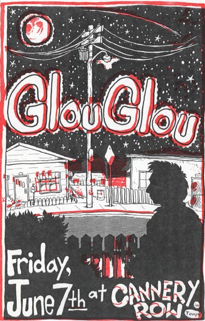 Glouglou Cannery Row Flier, June 7, 1996