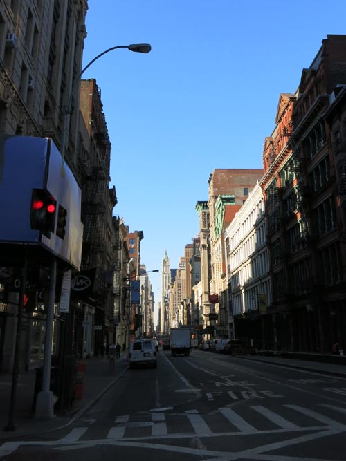 Looking South Down Broadway From Spring Street, Soho, Manhattan, March 23, 2015, 8:54 a.m.