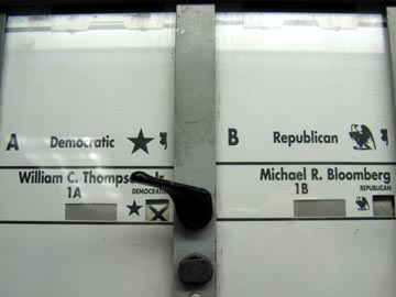 Voting Machine, PS 78, 48-09 Center Boulevard, Hunters Point, Long Island City, Queens, November 3, 2009, 5:22 p.m.