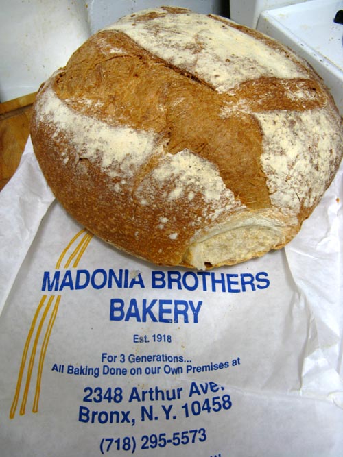 Bread From Madonia Brothers Bakery, 2348 Arthur Avenue, Belmont, The Bronx