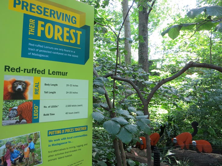 Wild Forest: A Lego Safari, Bronx Zoo, Bronx Park, The Bronx, July 12, 2012