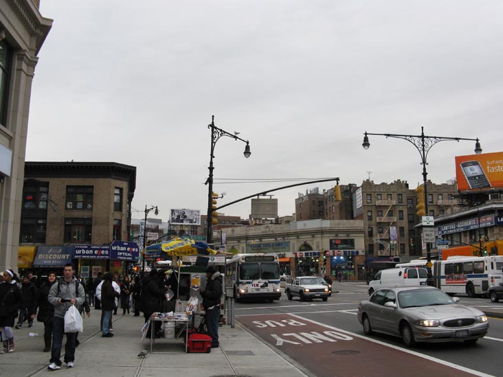 Looking West Down Fordham Road From Webster Avenue, Fordham, The Bronx