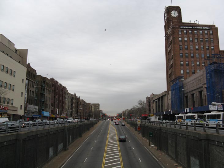 Looking North Up Grand Concourse From East Fordham Road, Fordham, The Bronx
