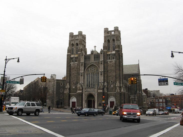 St. Nicholas of Tolentine Church, 2345 University Avenue at West Fordham Road, SW Corner, Fordham, The Bronx