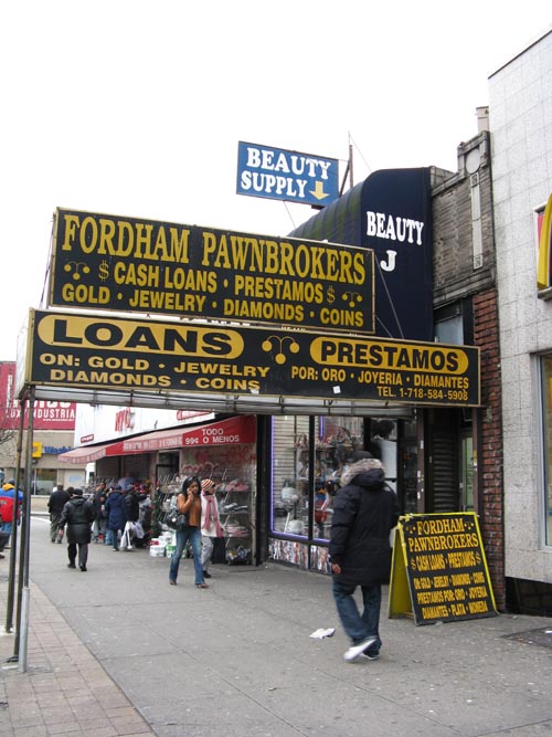 Fordham Pawnbrokers, 30 West Fordham Road, Fordham, The Bronx