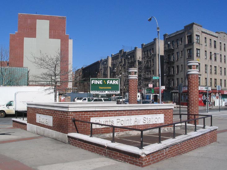 Hunts Point Avenue 6 Train Station, Crames Square, Hunts Point, The Bronx