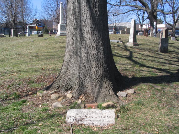 Tree Marker, Cemetery, Joseph Rodman Drake Park, Hunts Point, The Bronx