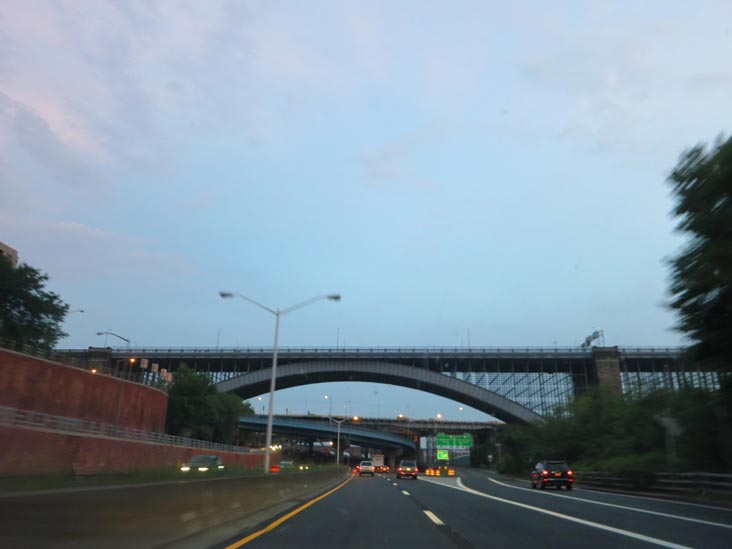 Washington Bridge From Southbound Major Deegan Expressway, The Bronx, July 4, 2012