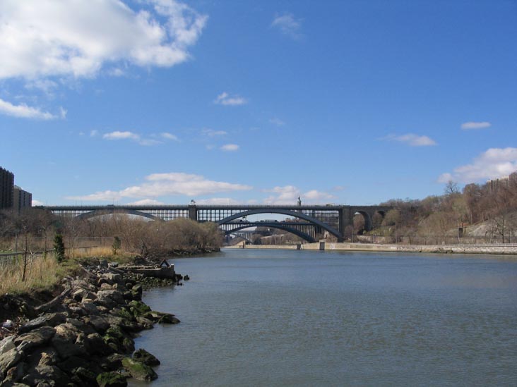 Washington Bridge From Roberto Clemente State Park, Morris Heights, The Bronx