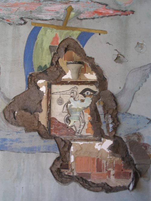 Riverside Hospital Drug Rehab Art, Tuberculosis Pavilion, North Brother Island, East River, The Bronx