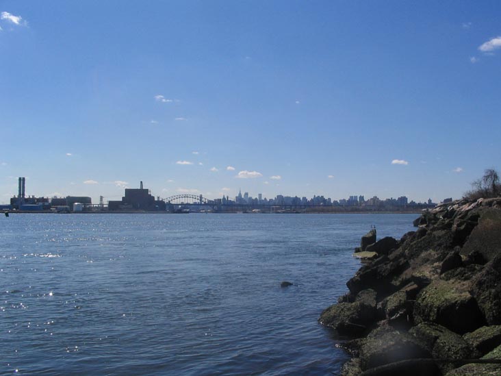 Manhattan Skyline, Southeastern Shore, North Brother Island, East River, The Bronx