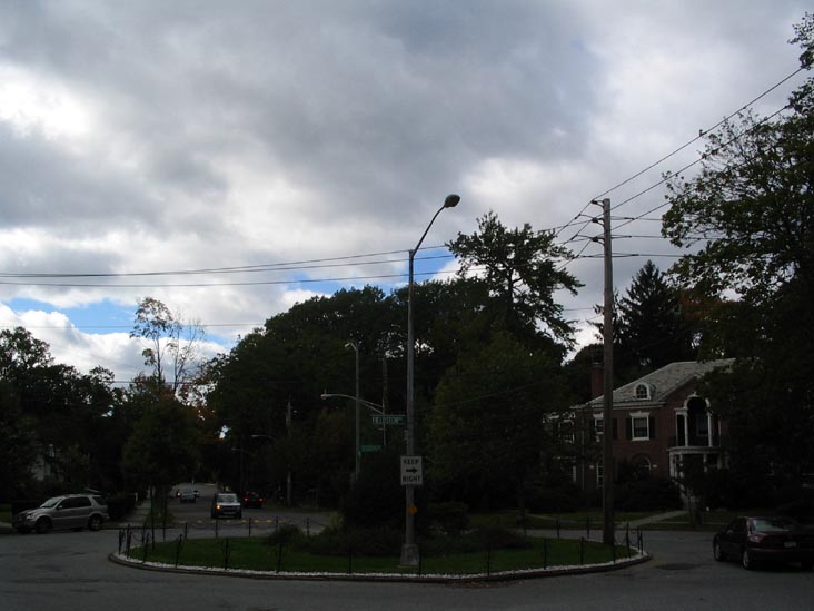 Fieldston Road and 246th Street, Looking West, Fieldston, Bronx