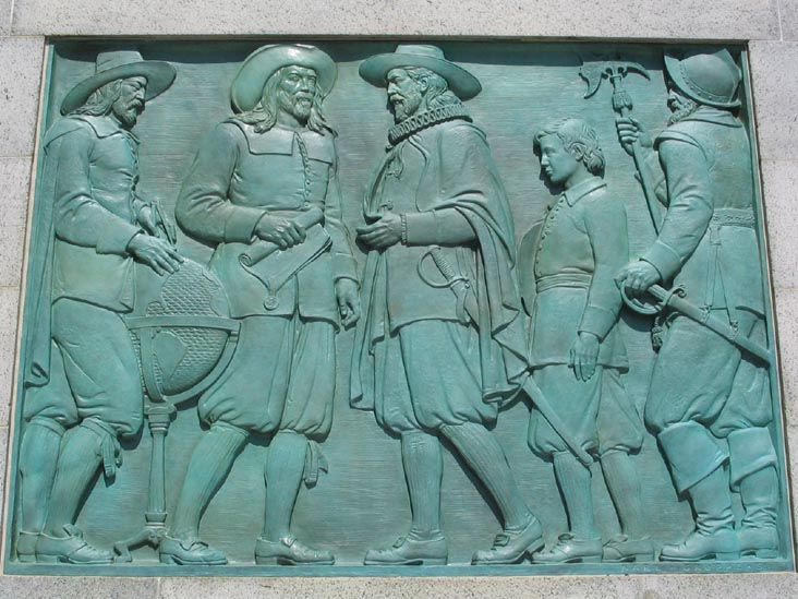 Panel, Henry Hudson Memorial, Henry Hudson Park, The Bronx