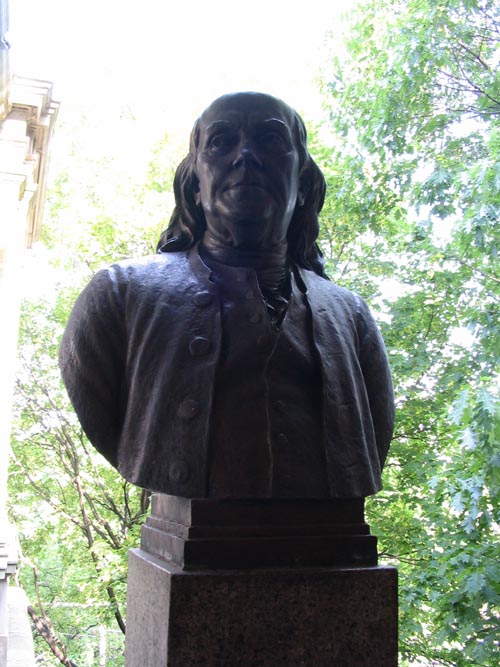 Ben Franklin Bust, Hall of Fame for Great Americans, Bronx Community College, University Heights, The Bronx