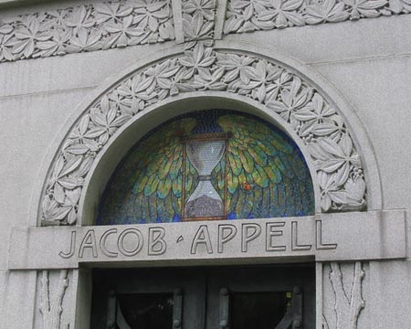 Jacob Appell Mausoleum Detail, Woodlawn Cemetery, The Bronx