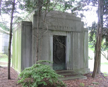 Lowenstein Mausoleum, by James Novelli, Woodlawn Cemetery, The Bronx