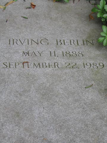 Irving Berlin Gravesite, Woodlawn Cemetery, The Bronx