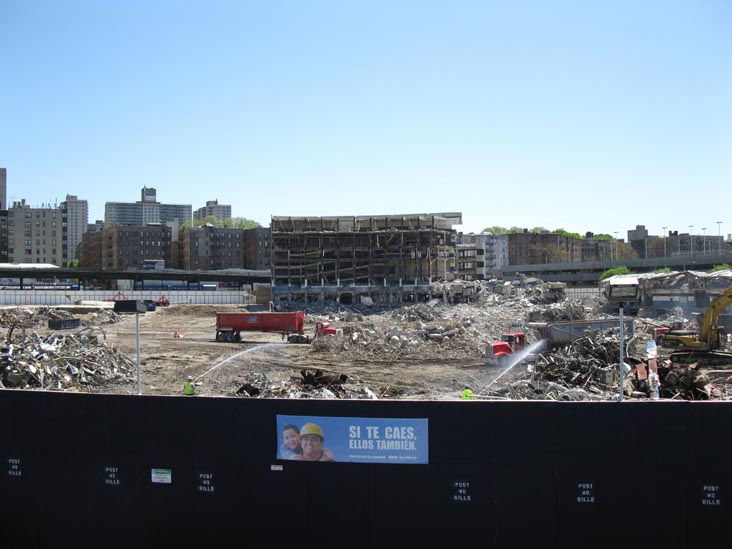 Old Yankee Stadium Demolition From New Joseph Yancey Track and Field, The Bronx, April 29, 2010