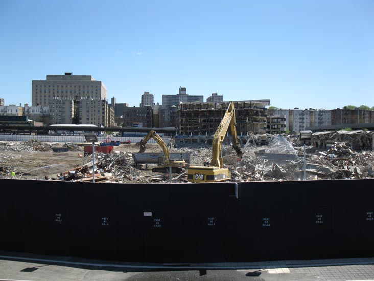 Old Yankee Stadium Demolition From New Joseph Yancey Track and Field, The Bronx, April 29, 2010