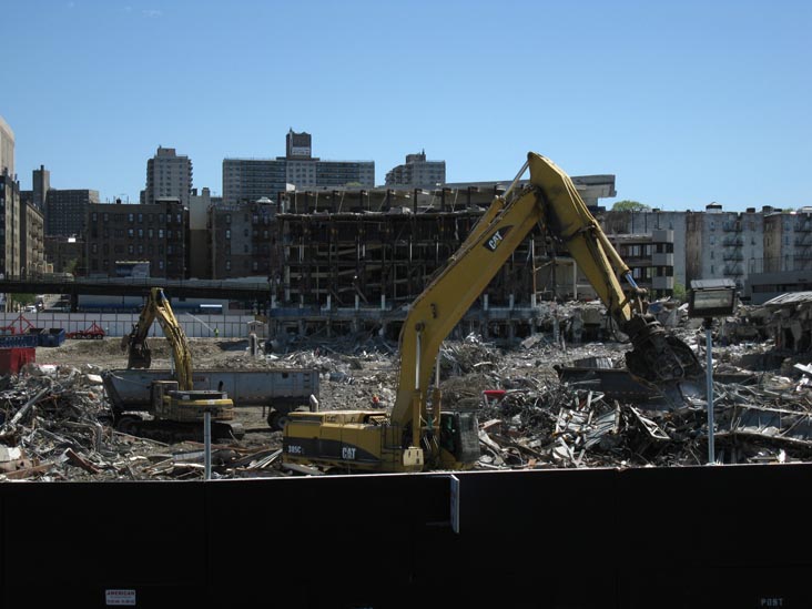 Old Yankee Stadium Demolition From New Joseph Yancey Track and Field, The Bronx, April 29, 2010