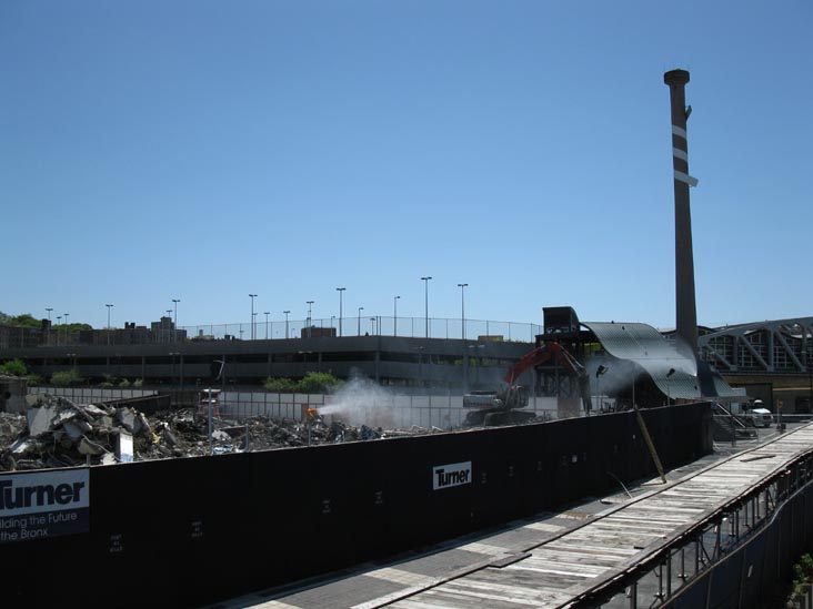 Old Yankee Stadium Demolition From New Joseph Yancey Track and Field, The Bronx, April 29, 2010