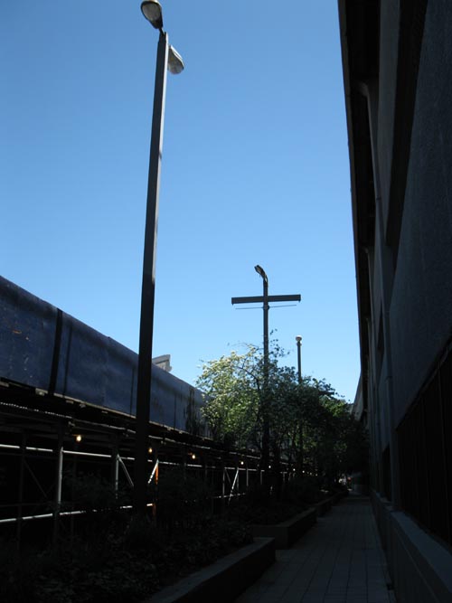 Old Yankee Stadium Demolition Fence Next to 153rd Street Garage, The Bronx, April 29, 2010