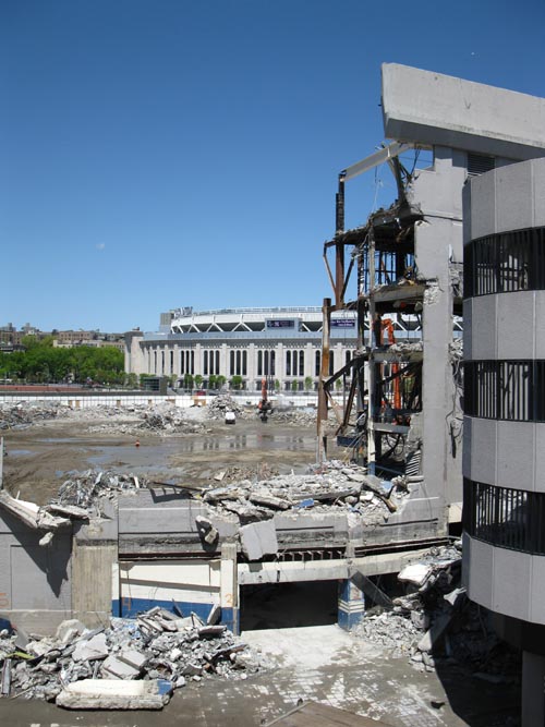Old Yankee Stadium Demolition From 153rd Street Garage, The Bronx, April 29, 2010