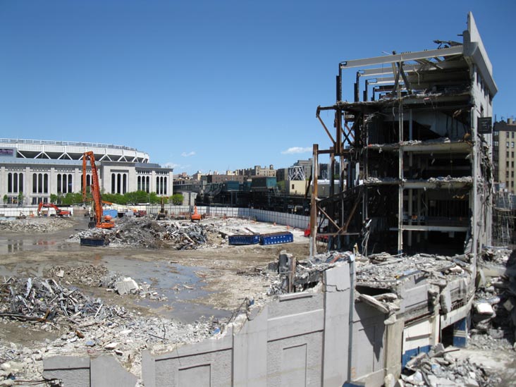 Old Yankee Stadium Demolition From 153rd Street Garage, The Bronx, April 29, 2010