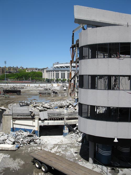 Old Yankee Stadium Demolition From 153rd Street Garage, The Bronx, April 29, 2010