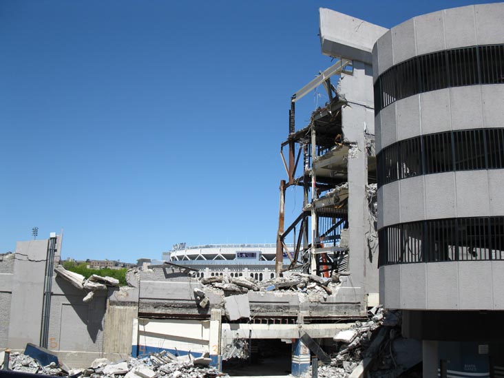 Old Yankee Stadium Demolition From 153rd Street Garage, The Bronx, April 29, 2010